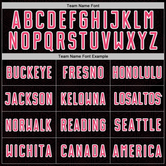 Soccer Neon Sublimation Shape Black Geometric Jersey Sports Custom Uniform Pink-White