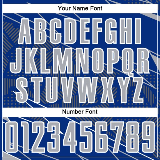 Soccer Uniform Lines Sublimation Sports Gray-White Custom Jersey Royal