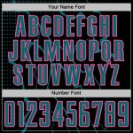 Jersey Soccer Sports Uniform Black Custom Teal-Pink Sublimation Lightning