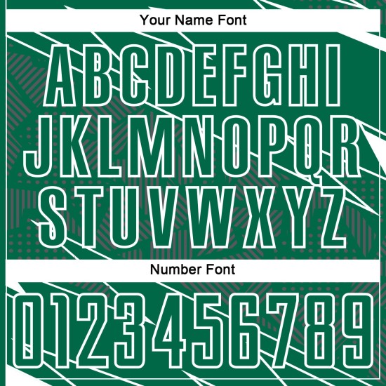 Green Sublimation Uniform White Jersey Sports Custom Lines Kelly Soccer